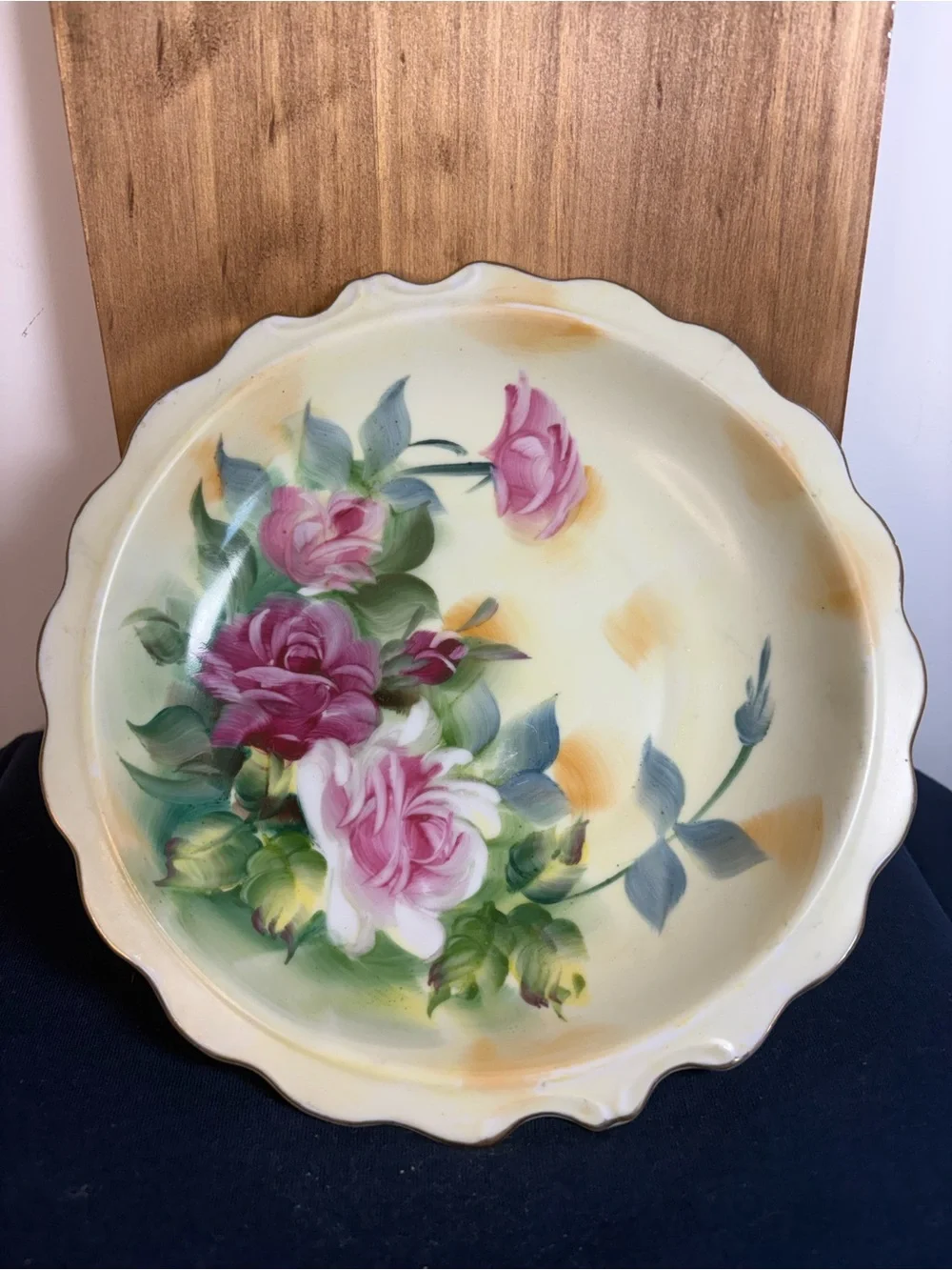 Lefton Cabbage Rose Bowl 5245
